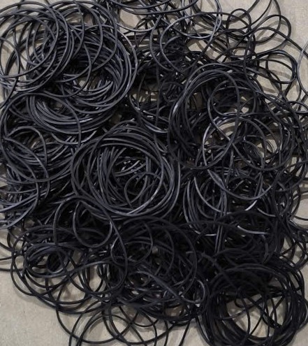 再生ゴム使用ゴムバンド （黒色のみ）